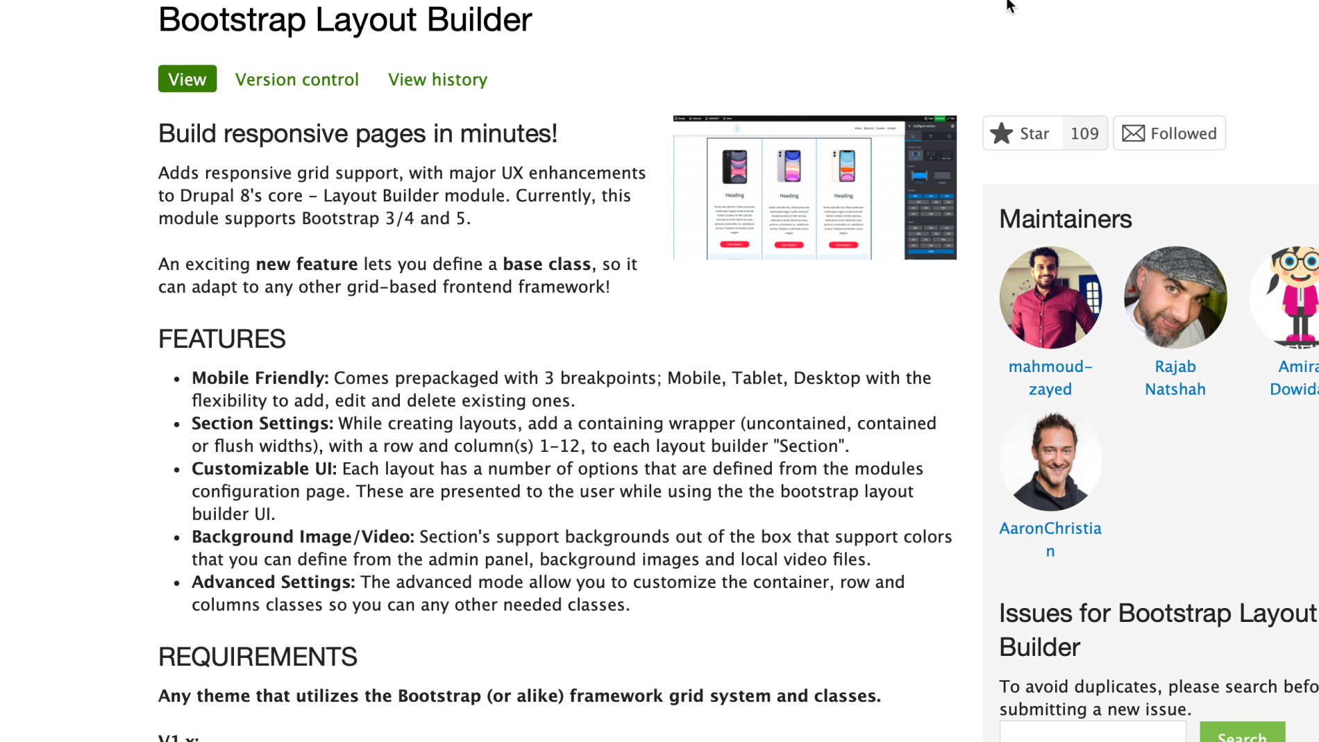 bootstrap layout builder