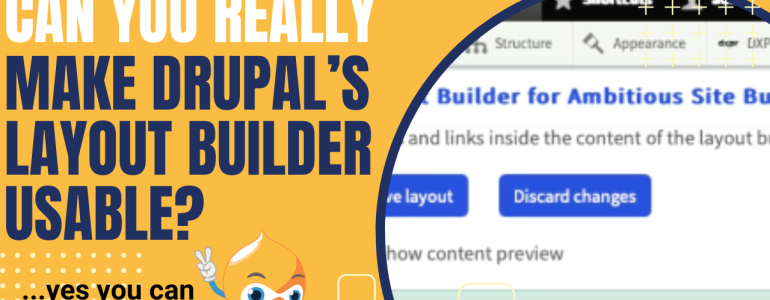 layout builder usable