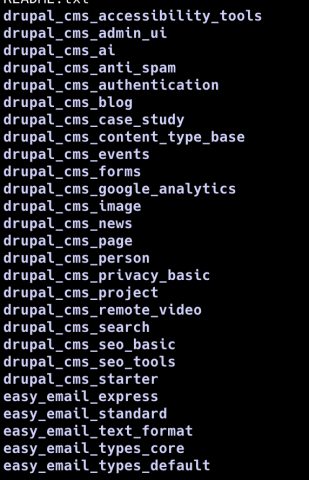 recipes in Drupal CMS